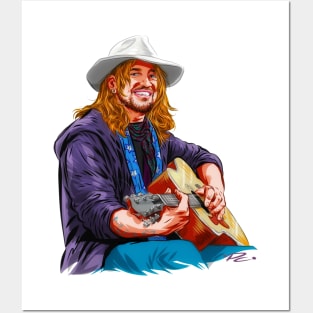 Billy Ray Cyrus - An illustration by Paul Cemmick Posters and Art